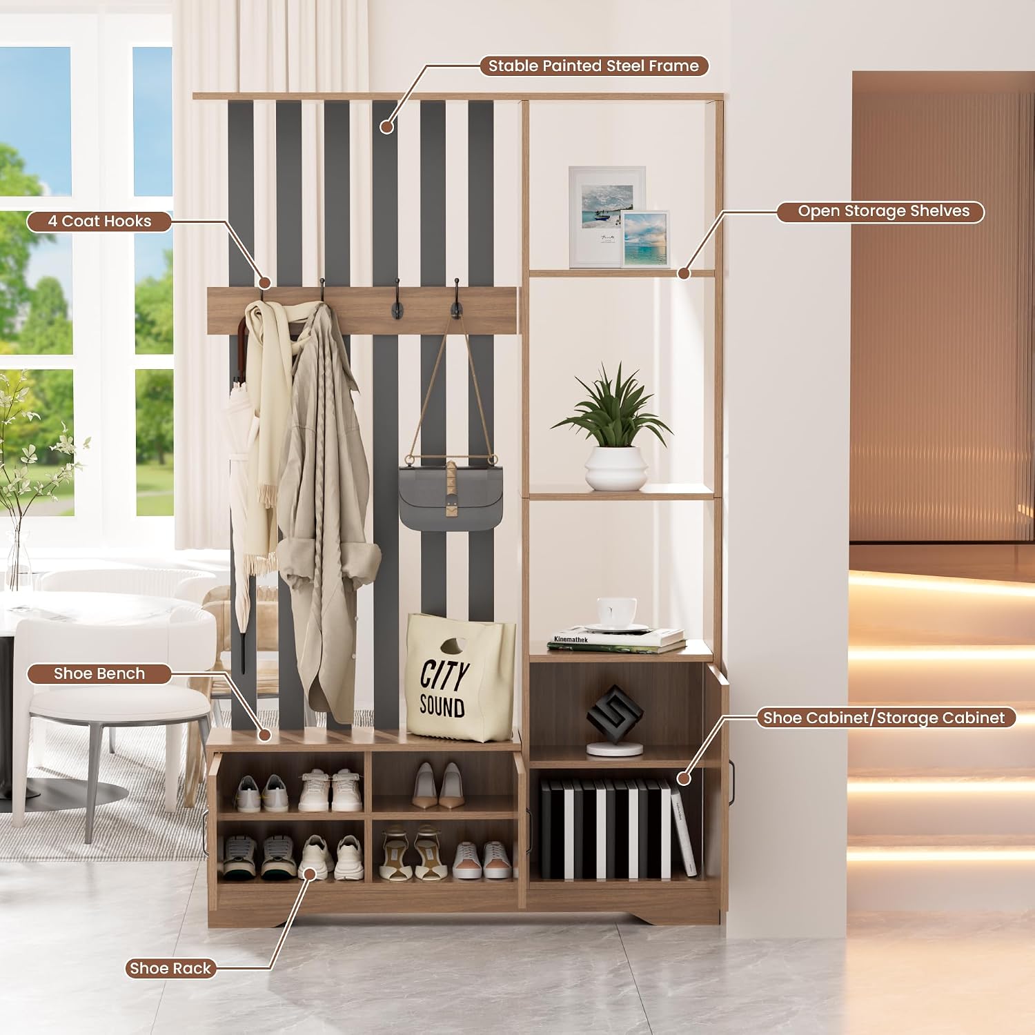 فاصل غرفة مع أرفف، حاجز من الأ - مراجعة Partition Screen Divider وسعره