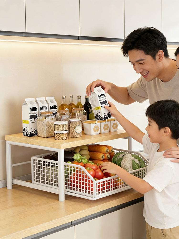 رف قابل للسحب من طبقتين لتوفير - مراجعة Printer Stand وسعره