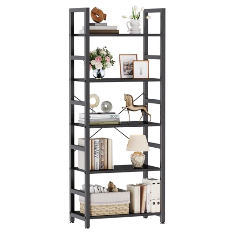 رف كتب بخمس طبقات، خزانة كتب ط - مراجعة Bookshelf وسعره