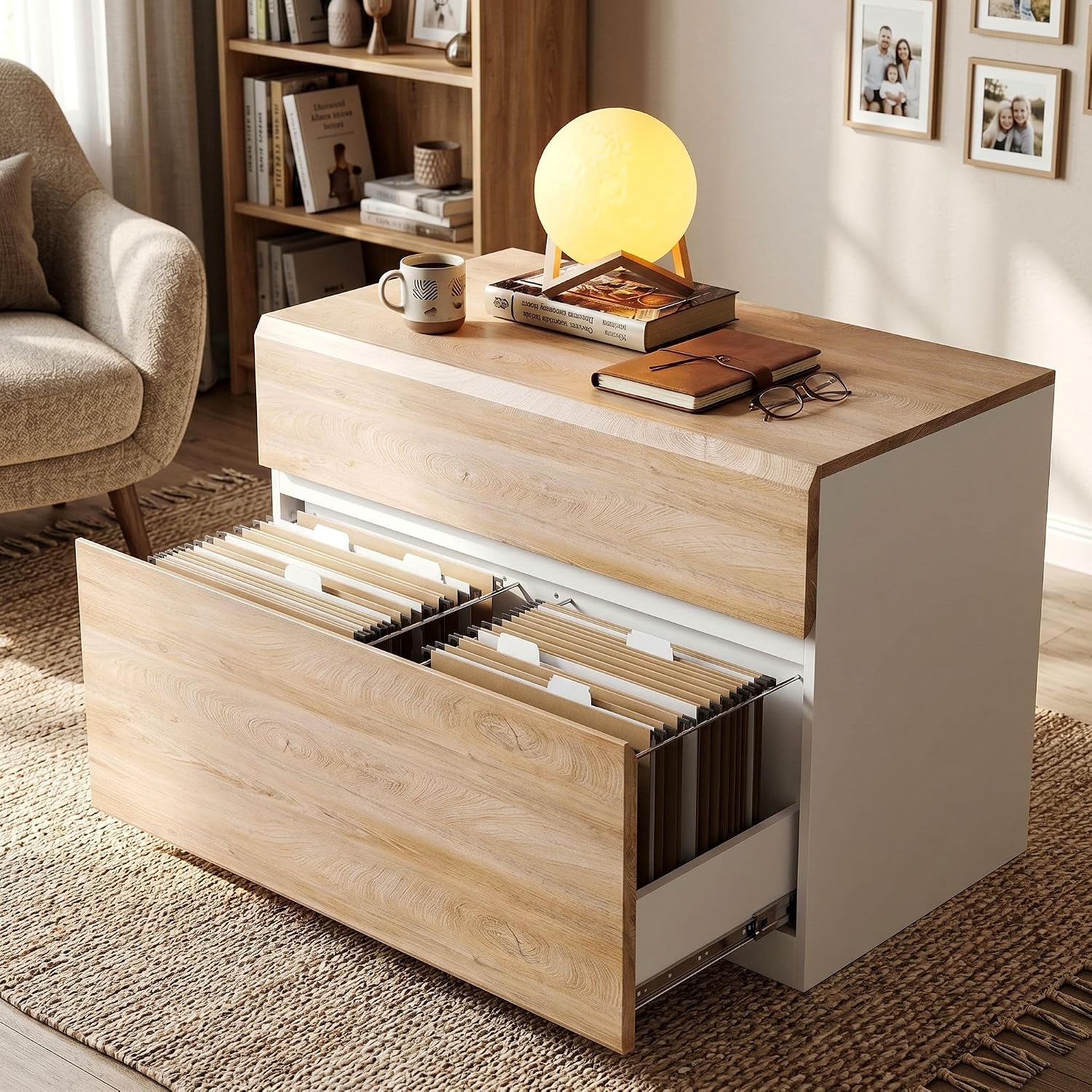 خزانة ملفات جانبية ذات درجين ل - مراجعة Printer Stand وسعره