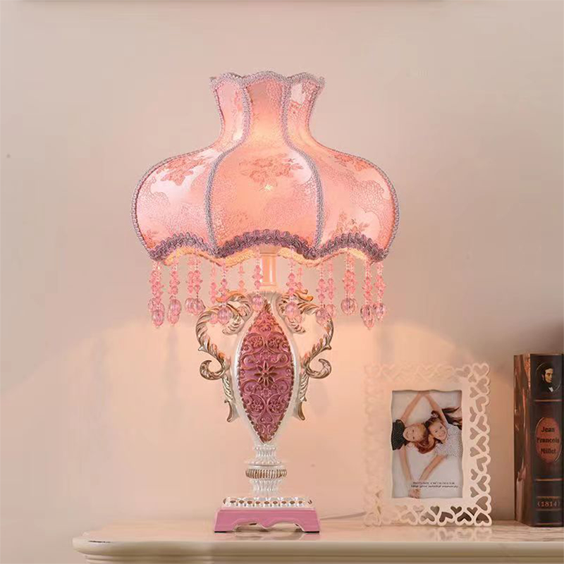 مصباح طاولة أوروبي وردي فاخر ل - مراجعة Desk Lamp وسعره